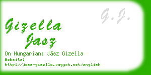 gizella jasz business card